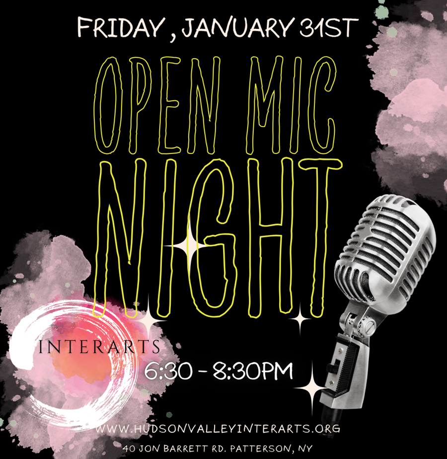 decorative flyer for Open Mic Night