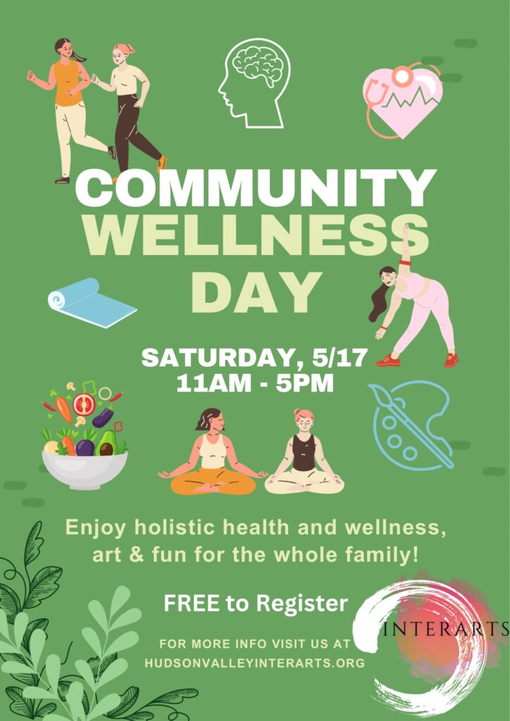 A flyer for Community Wellness Day on May 17th. Free Event!