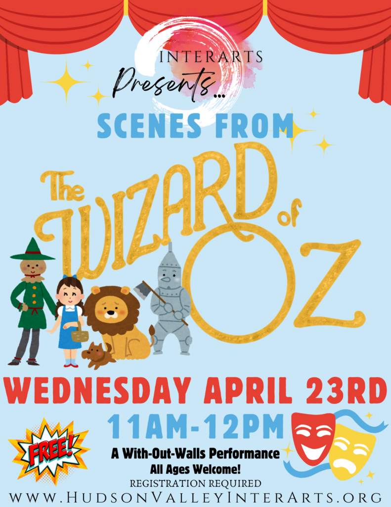 A flyer for a theatrical performance of Scenes from the Wizard of Oz