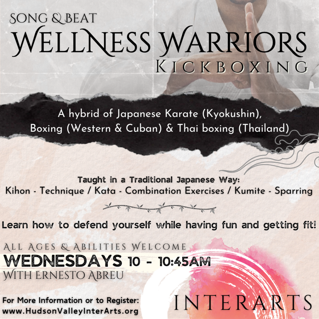 A flyer for Wellness Warriors, children's kickboxing and mindfulness class.