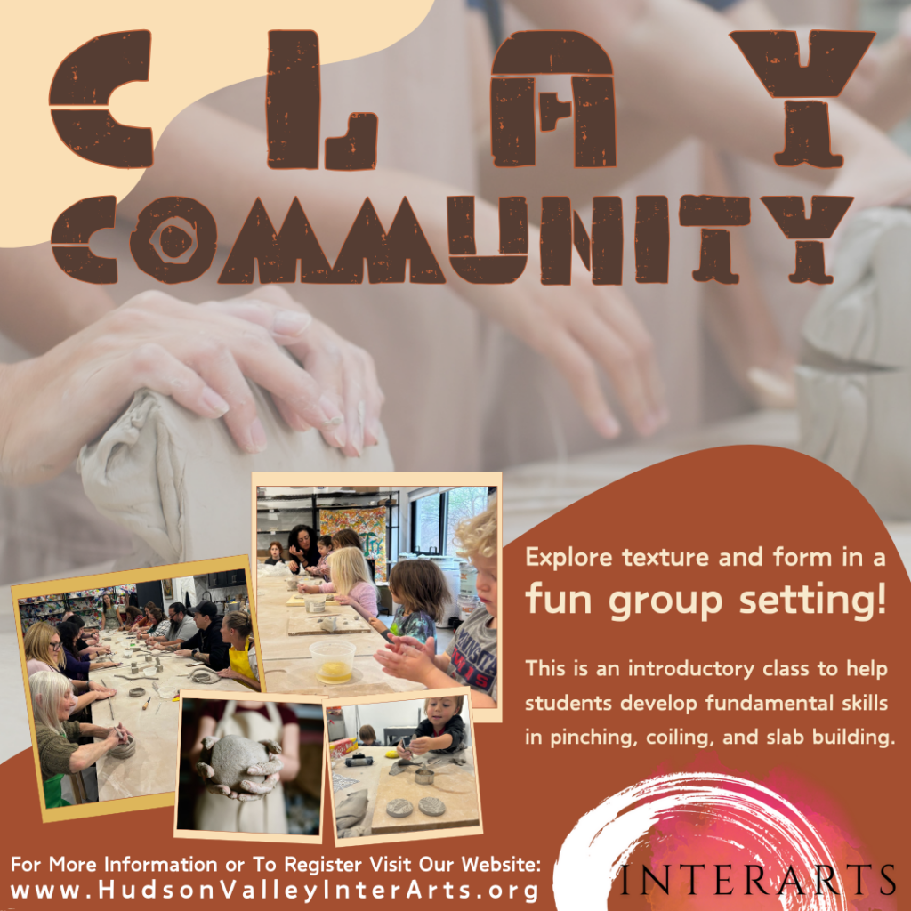 a flyer with no time for the Clay Community class