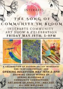 Flyer for Opening Art Reception of The Song of Community in Boom exhibition.