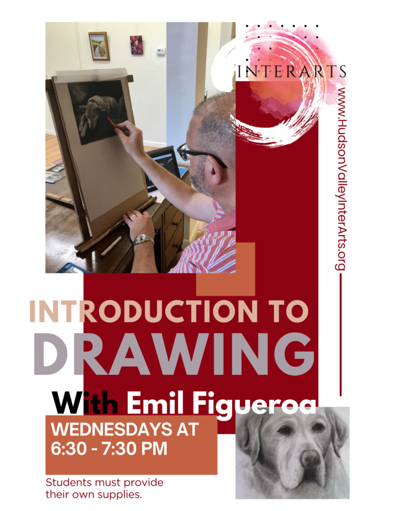 Flyer for an introduction to drawing class.