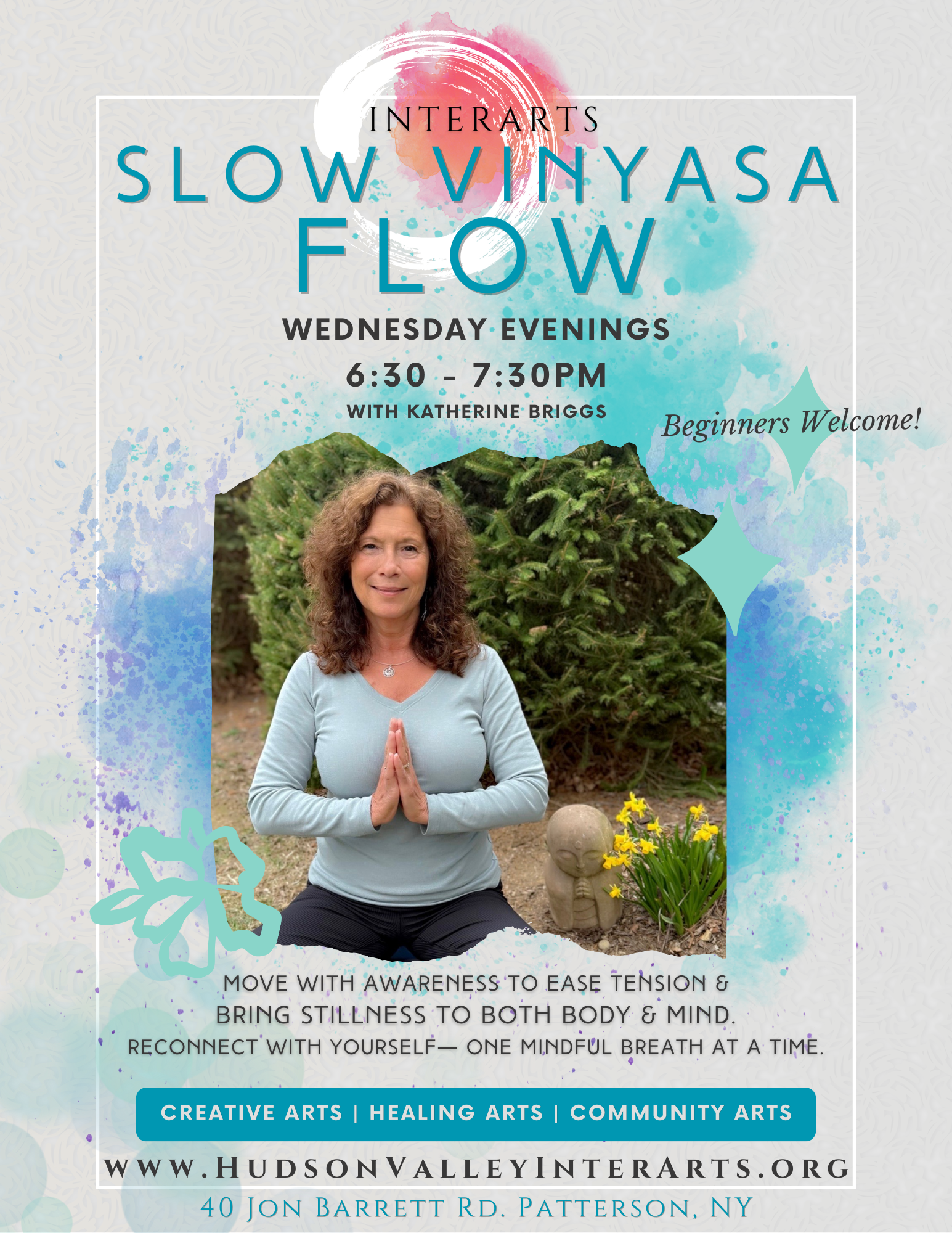 Flyer for Slow Vinyasa Flow