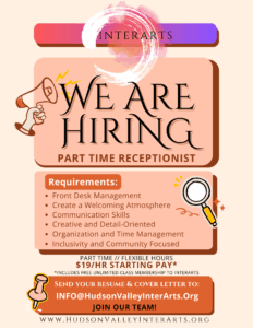 We are hiring a part-time receptionist