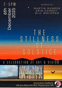 The Stillness of Solstice is an art exhibition at the InterArts