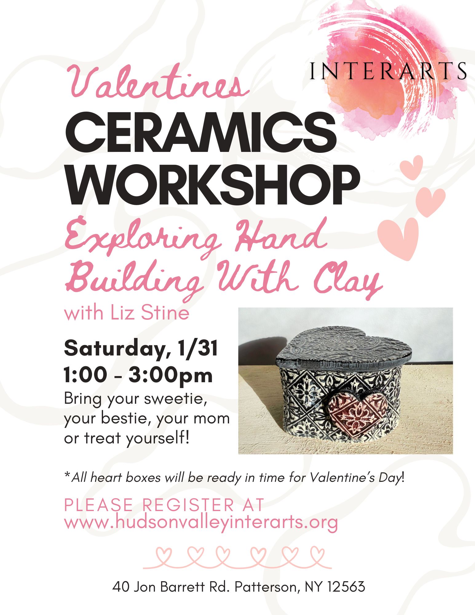 A special Valentine's Ceramic Workshop