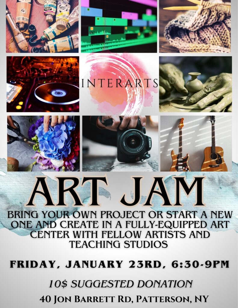 Art Jam on January 23rd at InterArts