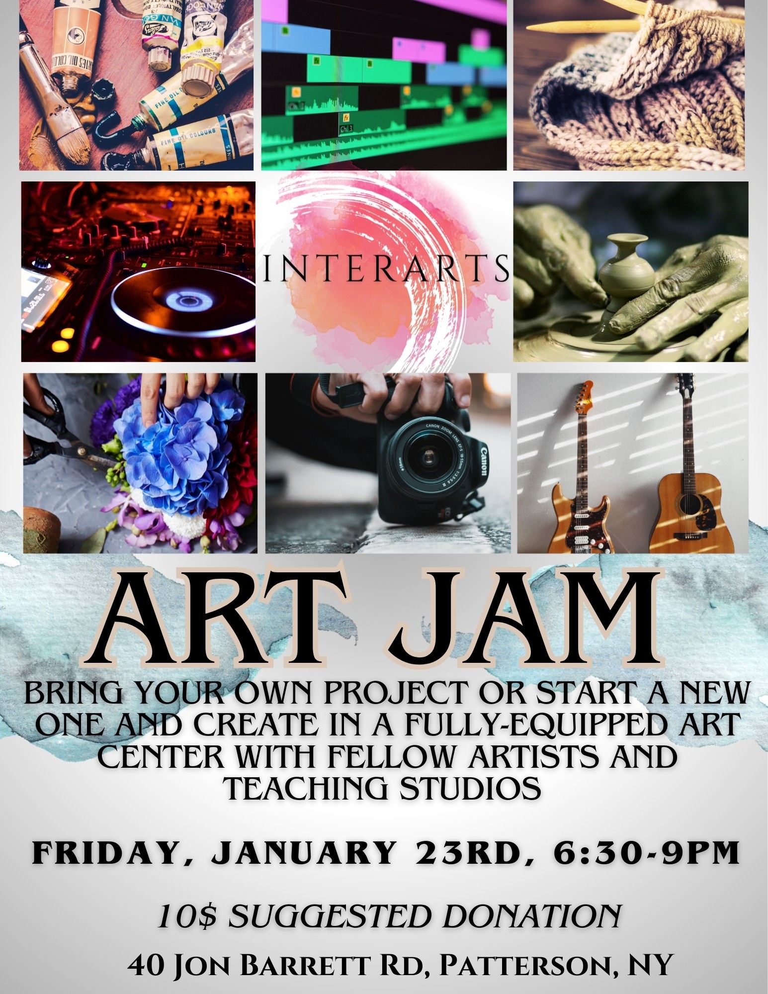 Art Jam on January 23rd at InterArts