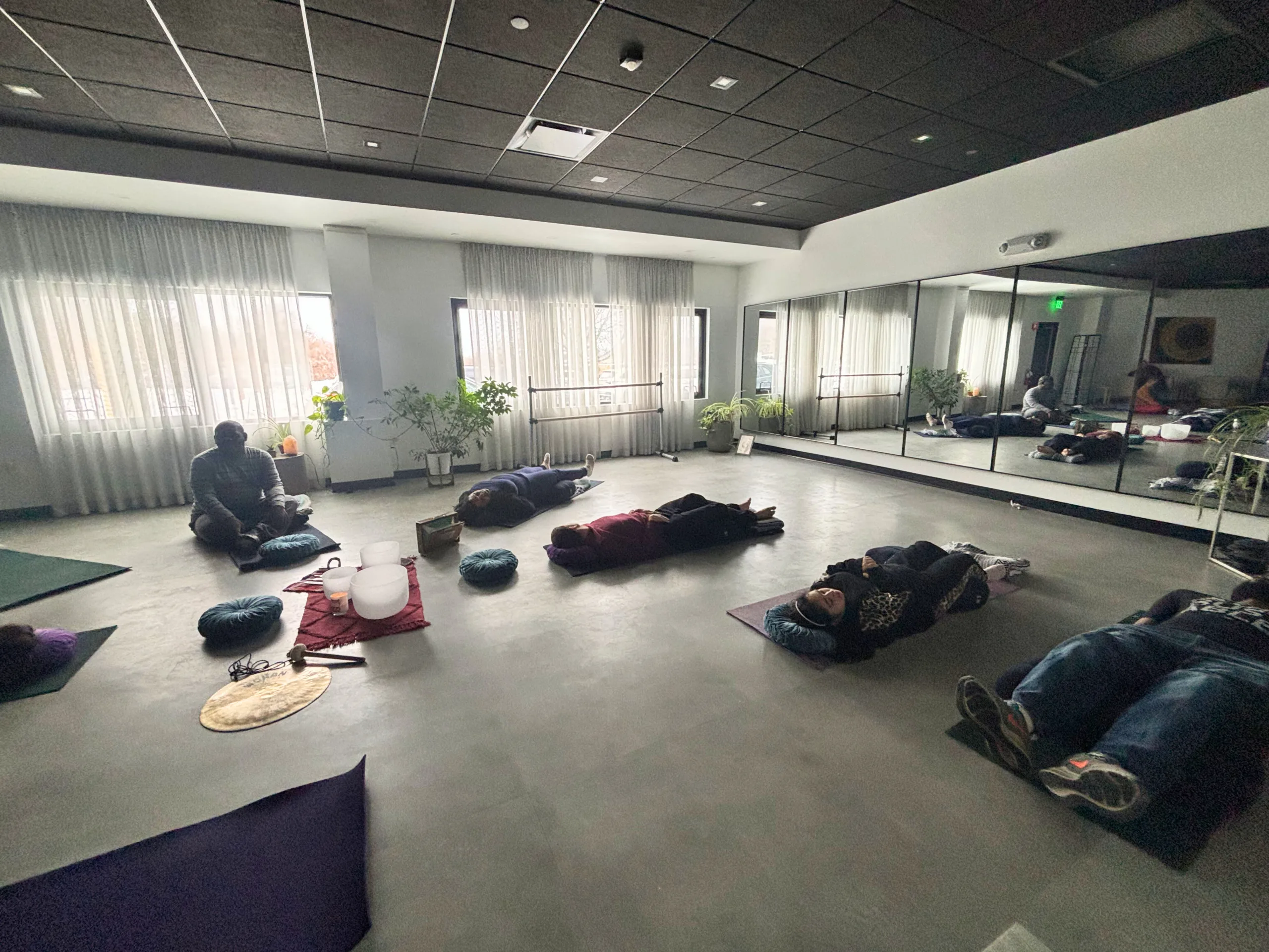 A Sound Bath session at InterArts