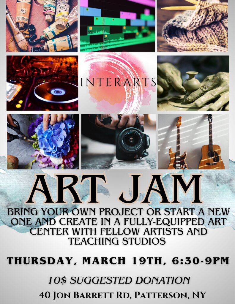 Art Jam on March 19th at InterArts
