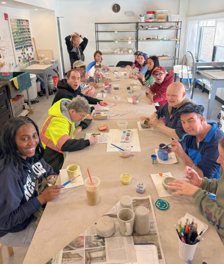 A fun looking ceramics class!