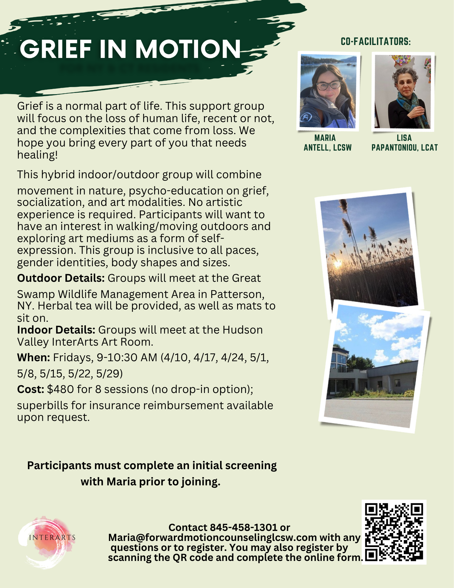 Grief in Motion, happening at Hudson Valley InterArts