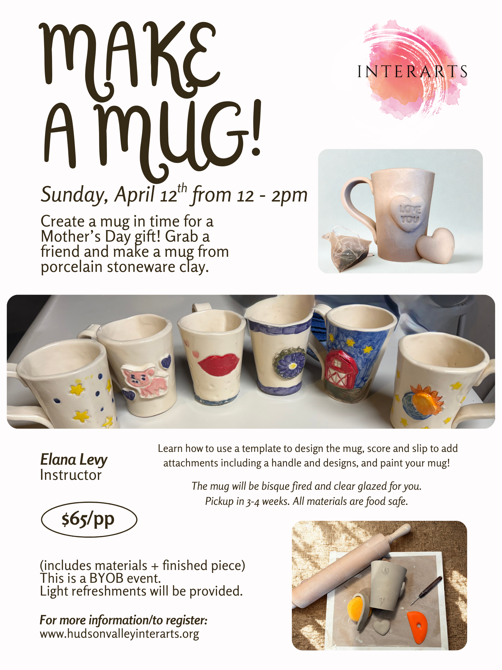 Make a Mug Workshop special for Mother's Day
