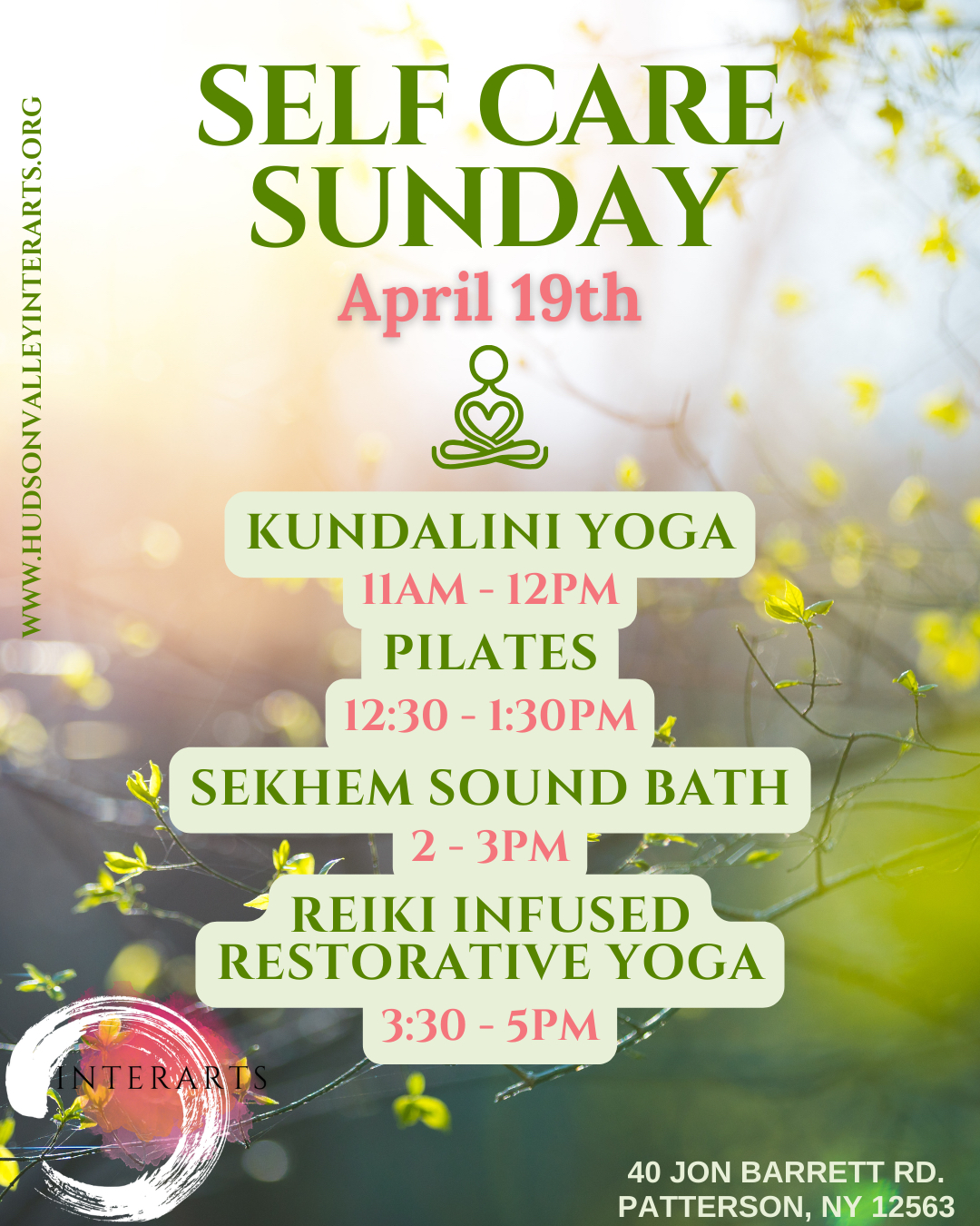 Self-Care Sunday Wellness Collective on April 19th at InterArts