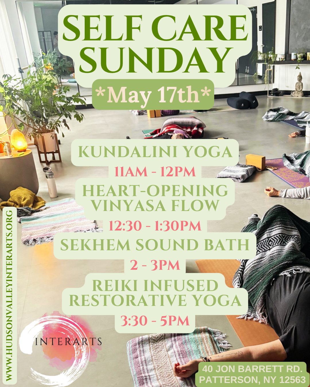 Lineup for May 17th - Self-Care Sunday