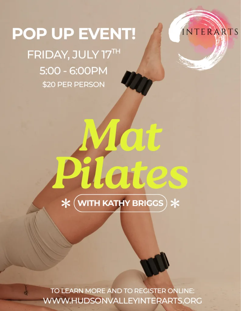 Pop-up Mat Pilates at InterArts in Patterson, NY.