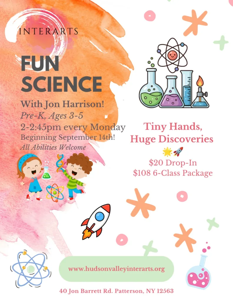 Fun Science for ages 3–5 starts Sept 14 2026
