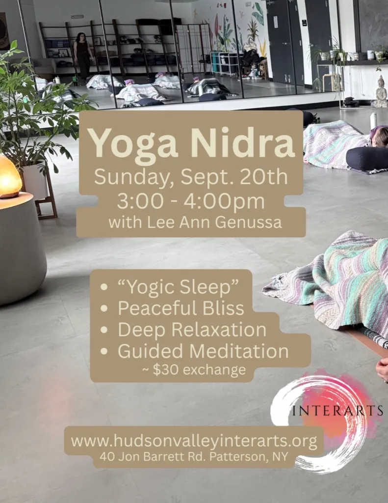 Yoga Nidra with Lee Ann Genussa, Sunday Sept 20 2026, 3–4 PM, $30